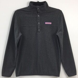 Vineyard Vines Girls Quarter Button Pull Over Fleece Size 14/16 GREAT Condition